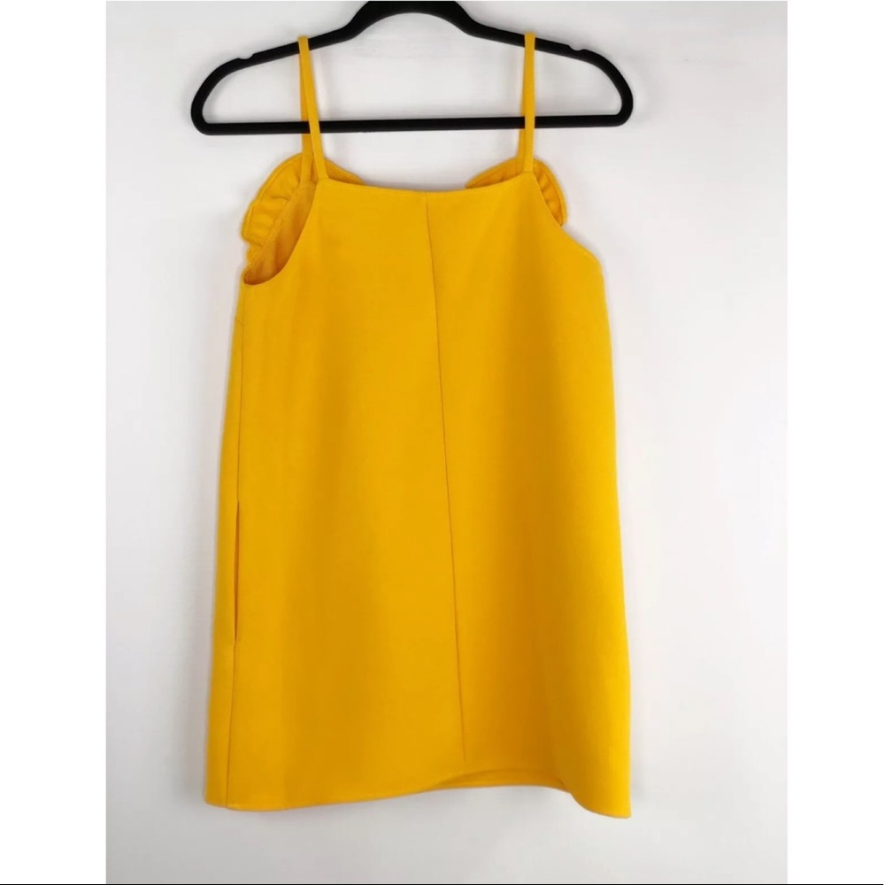 TOPSHOP Ruffle Trim Shift Mini Dress - Picture 4 of 6